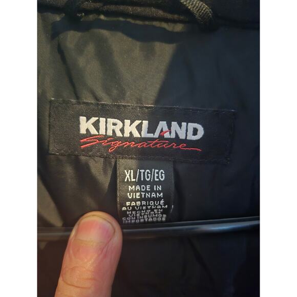PUFFER COAT JACKET Unisex SIZE XL Zip Down Made From Kirkland Wil Keep You Warm - Picture 4 of 6